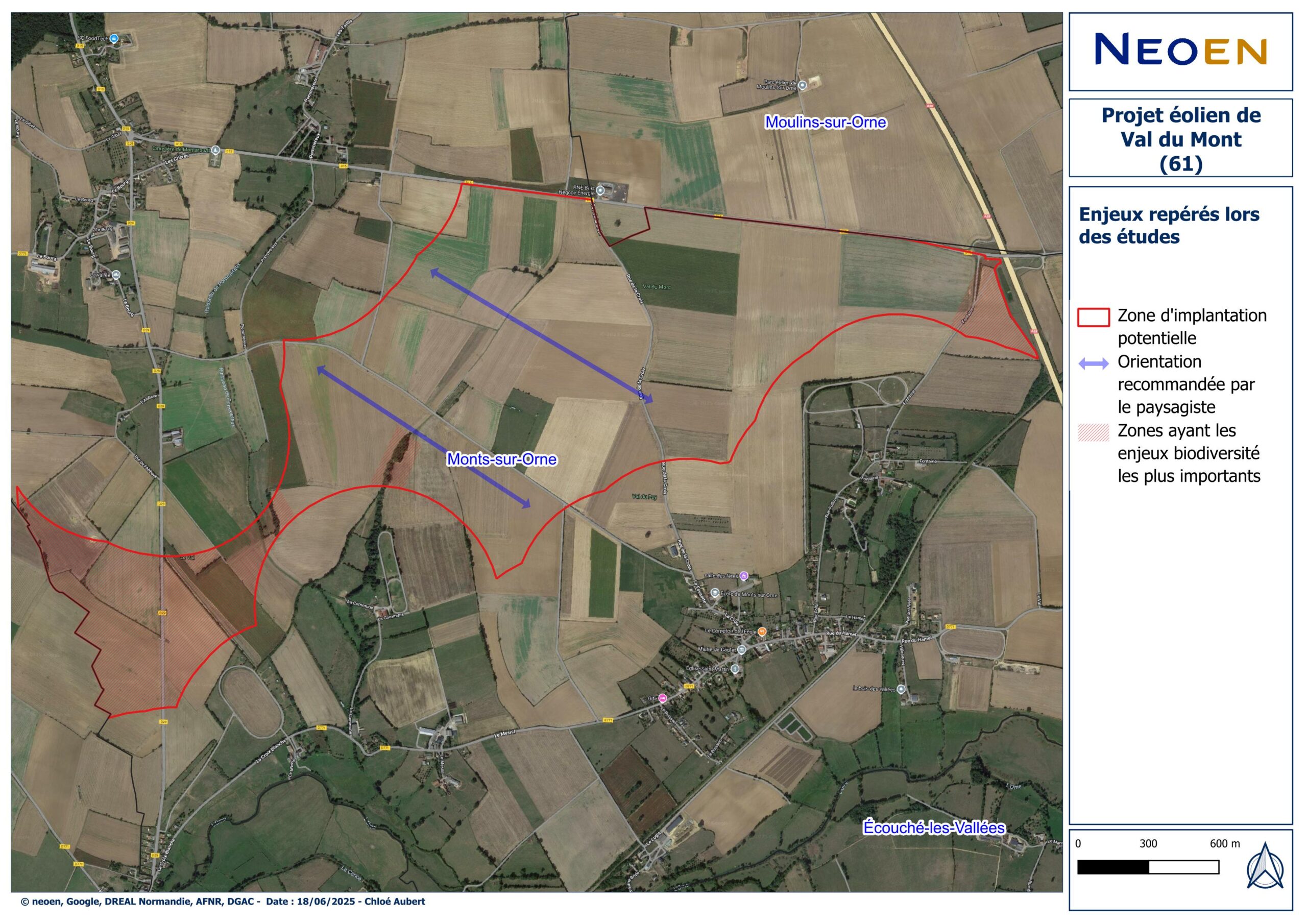 Plan de masse - Projet Eolien Val du Mont - Neoen